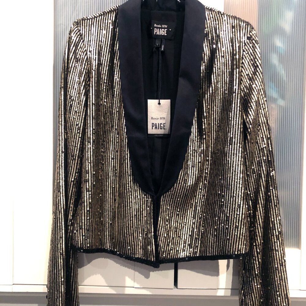 PAIGE sequin jacket - Picture 3 of 10